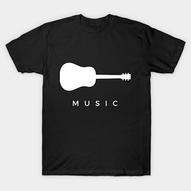 Music Acoustic Guitar T-Shirt by yapp